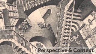Perspective & Context
Understand the Problem
 