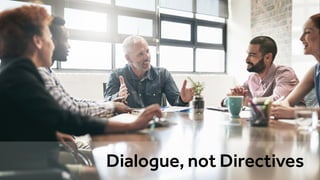 Dialogue, not Directives
 