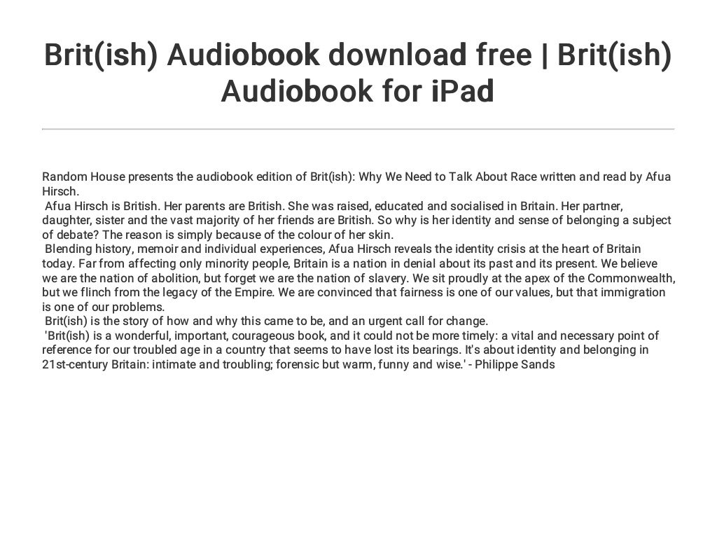 british audiobook creator