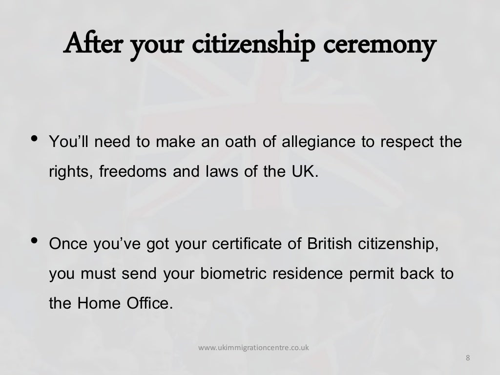 British Citizenship Application processing time