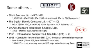 A Brief History of British Computing VCF PNW 2019 | PPTX