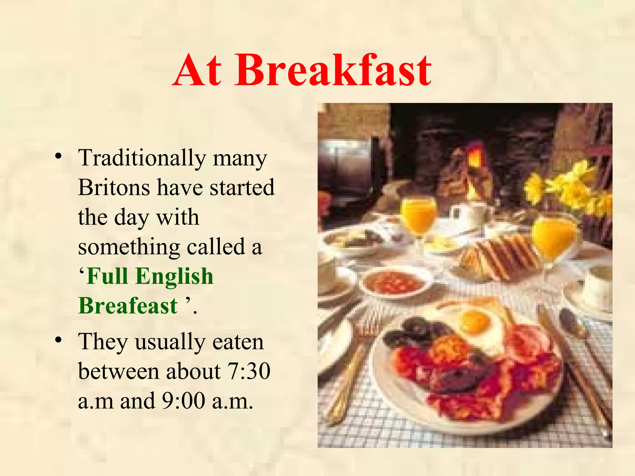 British food and drink | PPT