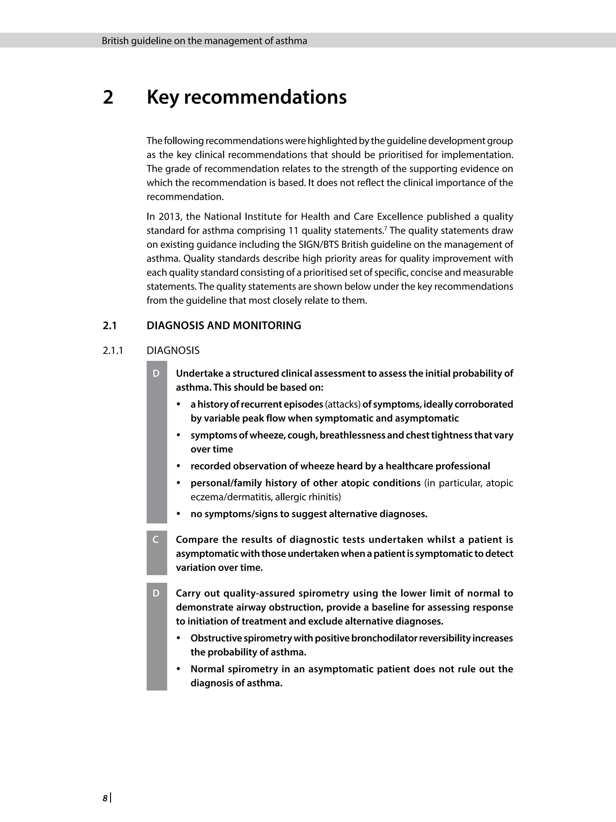 British guideline on the management of asthma | PDF