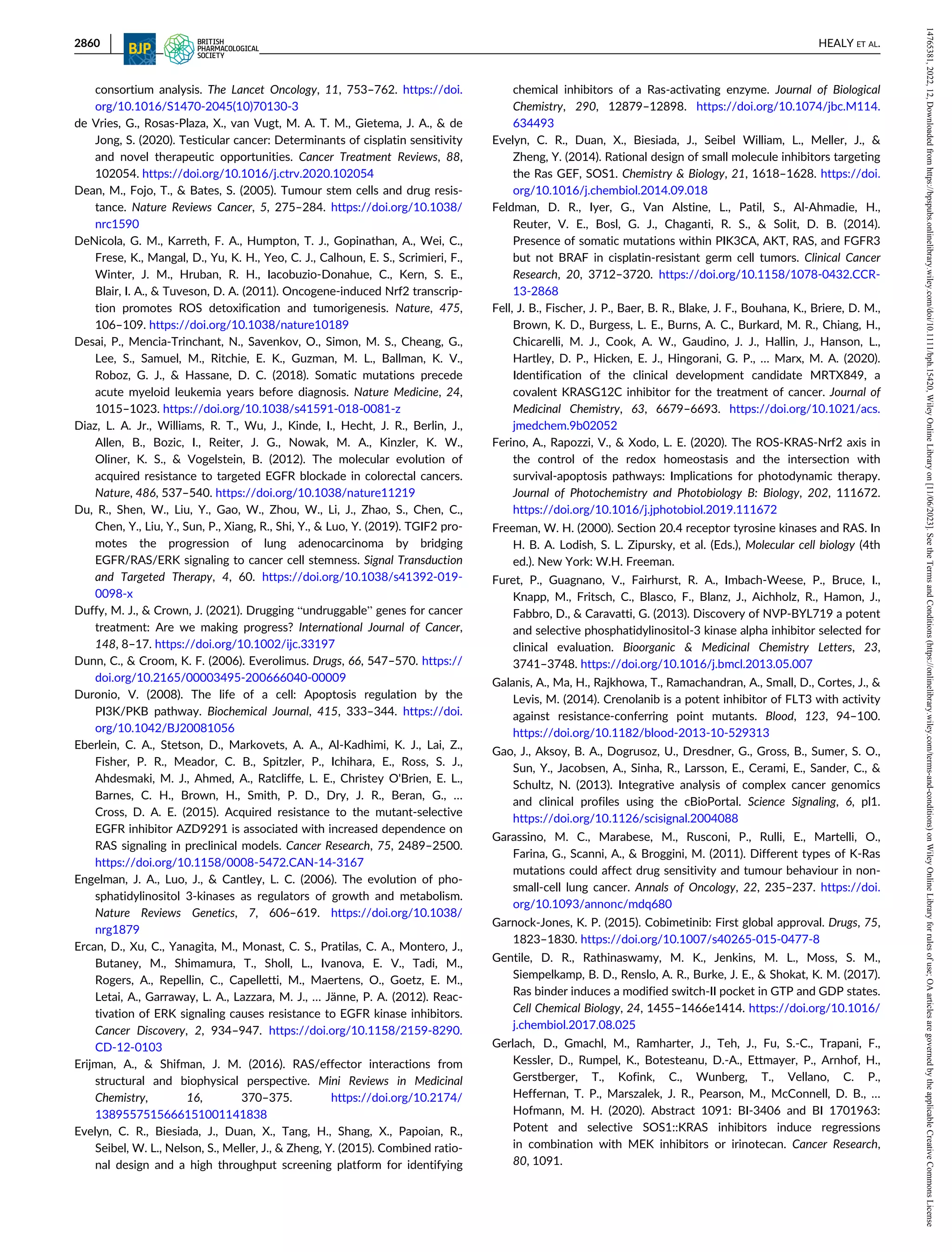 British J Pharmacology - 2021 - Healy - The importance of Ras in drug ...