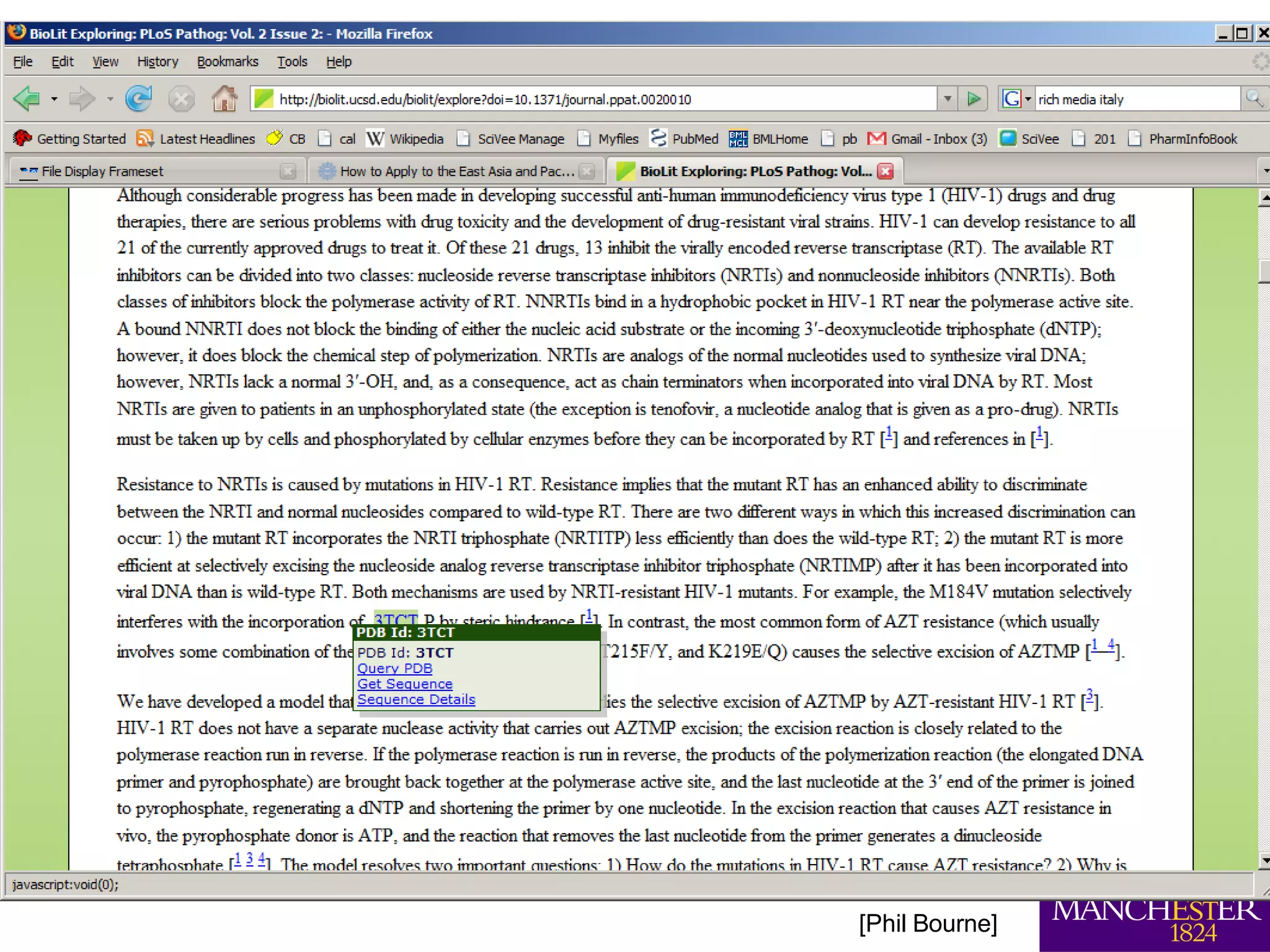 ICTP Trieste, December 10, 2007 [Phil Bourne] 