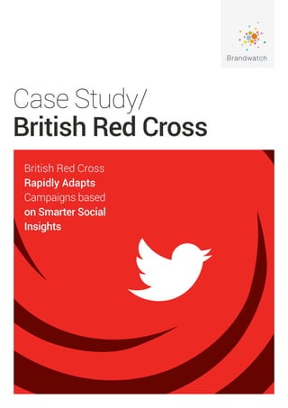 Case Study/
British Red Cross
British Red Cross
Rapidly Adapts
Campaigns based
on Smarter Social
Insights
 