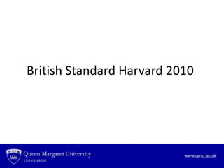 British Standard Harvard 2010
 