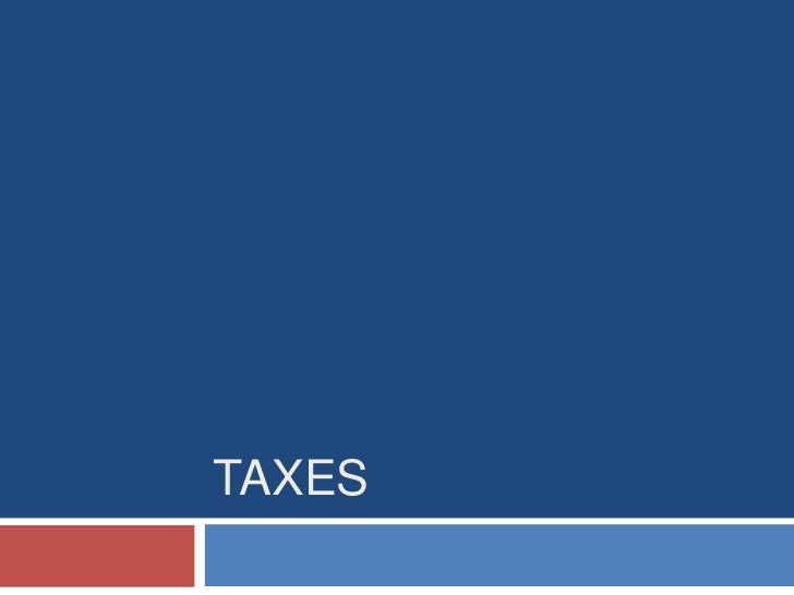 British taxes ppt.