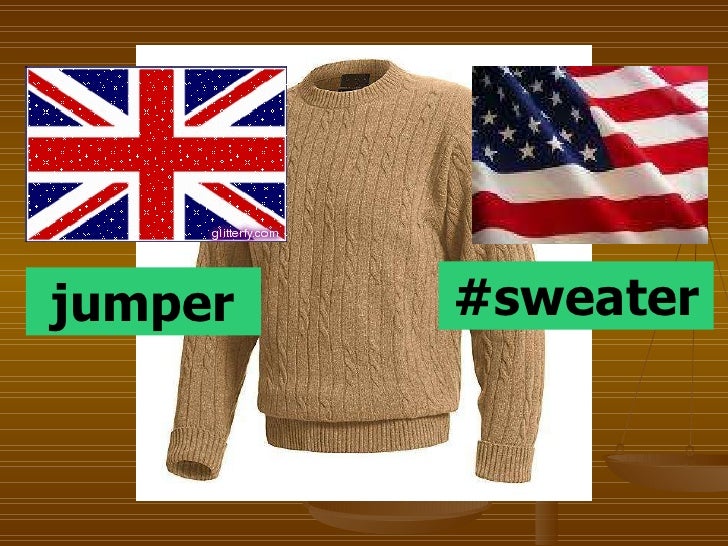 sweater in british english
