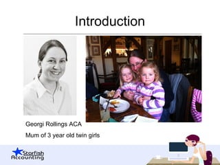 Introduction
Georgi Rollings ACA
Mum of 3 year old twin girls
 