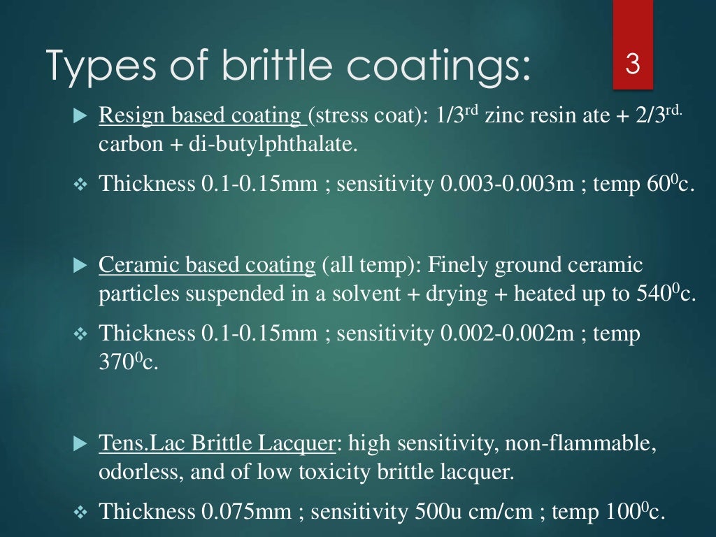 Brittle coating methods