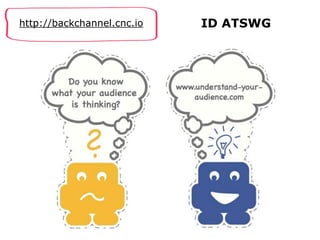 http://backchannel.cnc.io

ID ATSWG

 