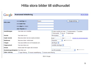 Hitta stora bilder till sidhuvudet 