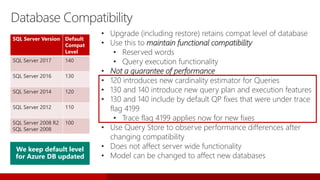 Brk2045 upgrade sql server 2017 (on prem, iaa-s and paas) | PPT