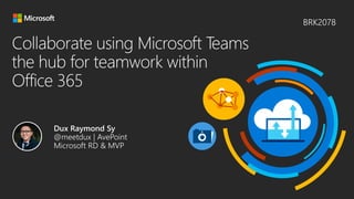 #MSTechSummit Frankfurt: Collaborate using #MicrosoftTeams, the hub for teamwork within #Office365
