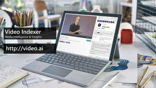 Video Indexer
Media Intelligence & Insights
http://video.ai
 