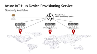 Azure IoT Hub
Device Provisioning Service
IoT Solution US IoT Solution Germany IoT Solution China
 