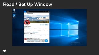 50
Read / Set Up Window
 