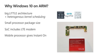 Windows 10 on ARM for developers | PPTX