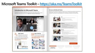 Microsoft Teams Toolkit – https://aka.ms/TeamsToolkit
 