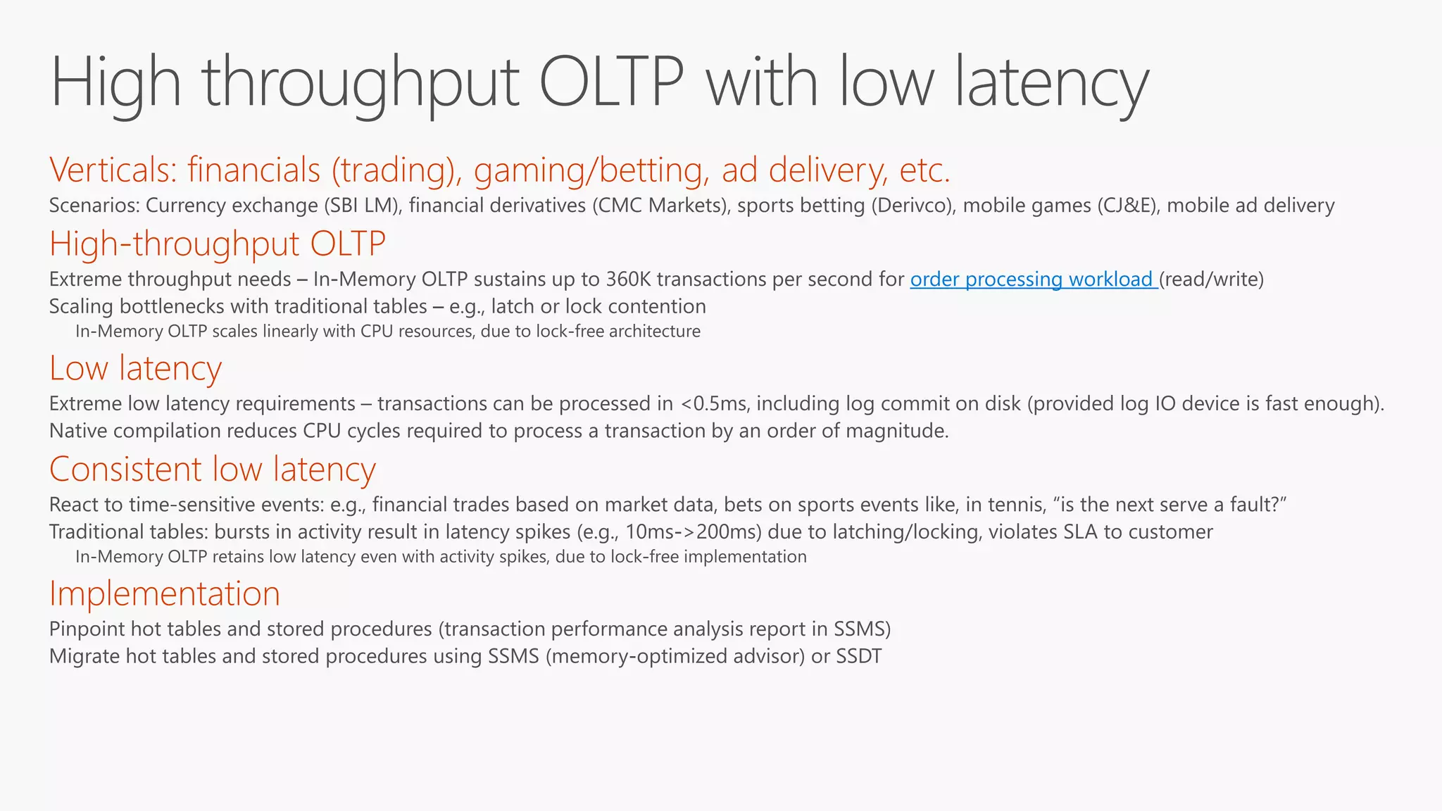 order processing workload
 
