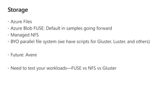  Azure Blob FUSE: Default in samples going forward
 