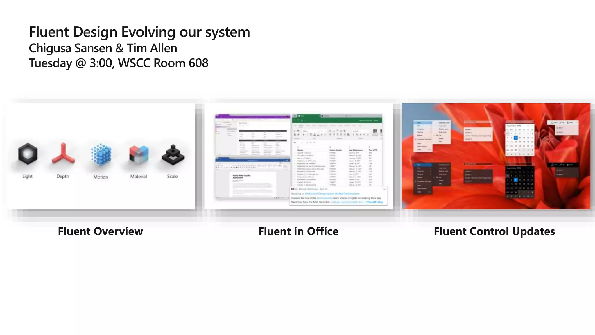 Fluent Overview Fluent in Office Fluent Control Updates
 