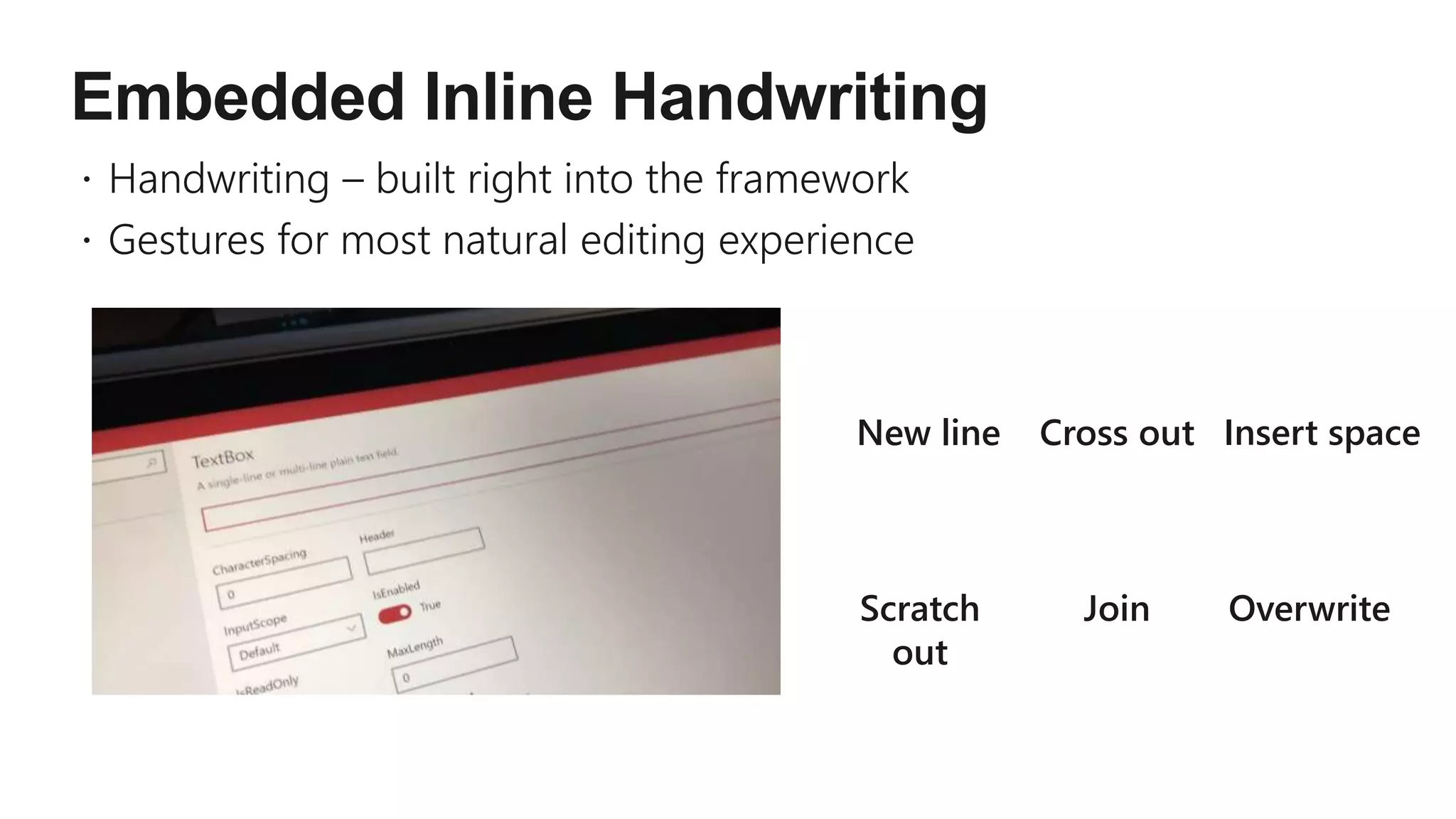 New line Cross out Insert space
Scratch
out
Join Overwrite
 