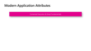 Contained Execution & Great Fundamentals
 