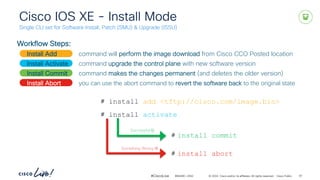 Issu Command Switch In-Depth Overview of Cisco Catalyst 9000 Series ASIC Architecture and ...