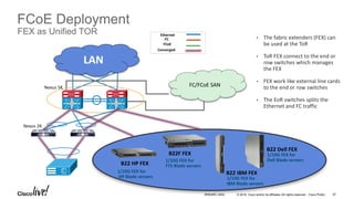 Brkarc 3454 - in-depth and personal with the cisco nexus 2000 fabric ...