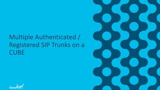 sip trunking design with cube cisco unified border element | PDF