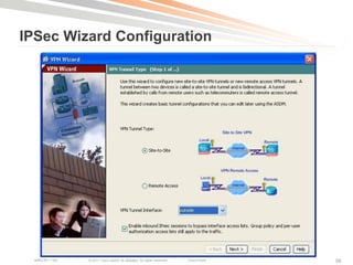 IPSec Wizard Configuration




  BRKCRT-1160   © 2011 Cisco and/or its affiliates. All rights reserved.   Cisco Public   56
 