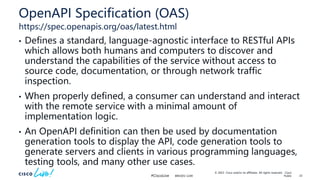 18 facets of the OpenAPI specification - Cisco Live US 2023 | PPTX