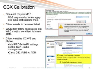 Mobility Service Engine Deploying the Cisco Mobility Services Engine for Advanced Wireless ...