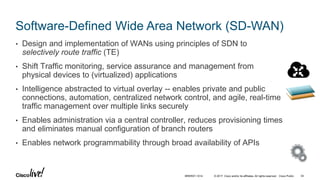 Introduction to SDN and Network Programmability - BRKRST-1014 | 2017 ...