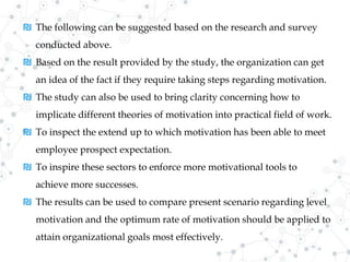 Impact of motivation on employee performance | PPTX
