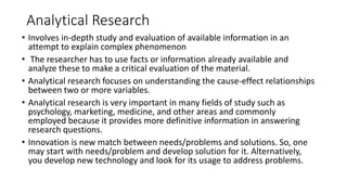 types of analysis in research - eleanorrillowolf... Brm types of research | PPTX