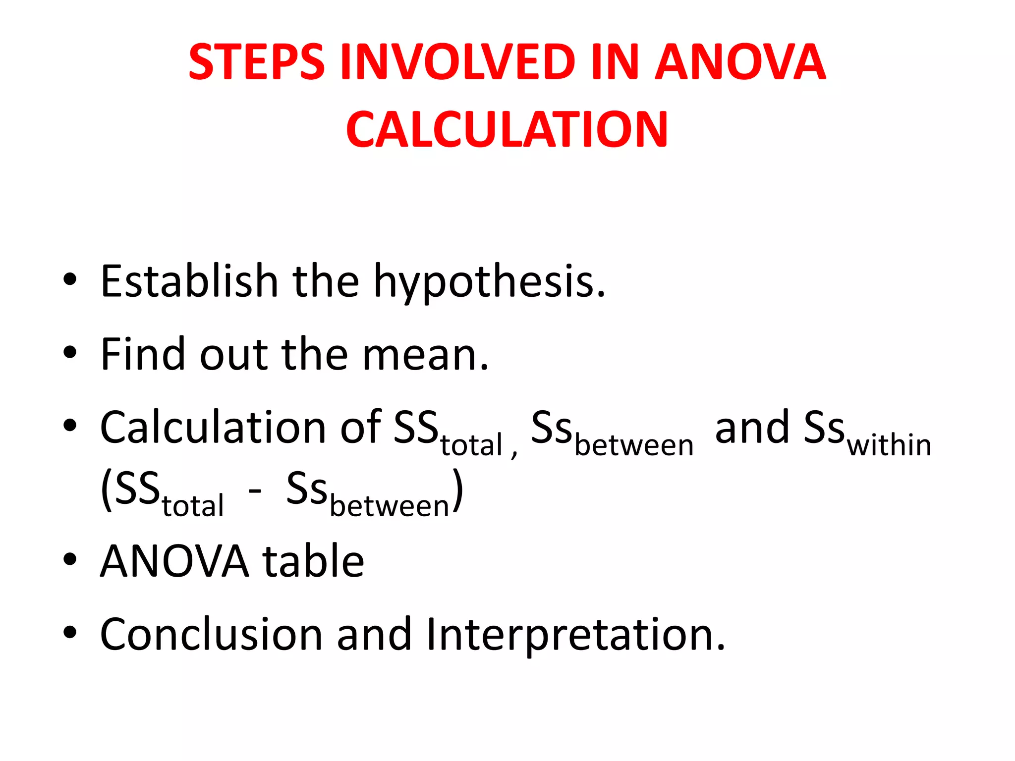 Anova - One way and two way | PPTX