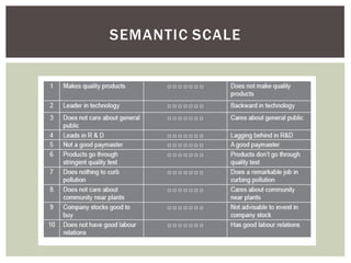SEMANTIC SCALE
 