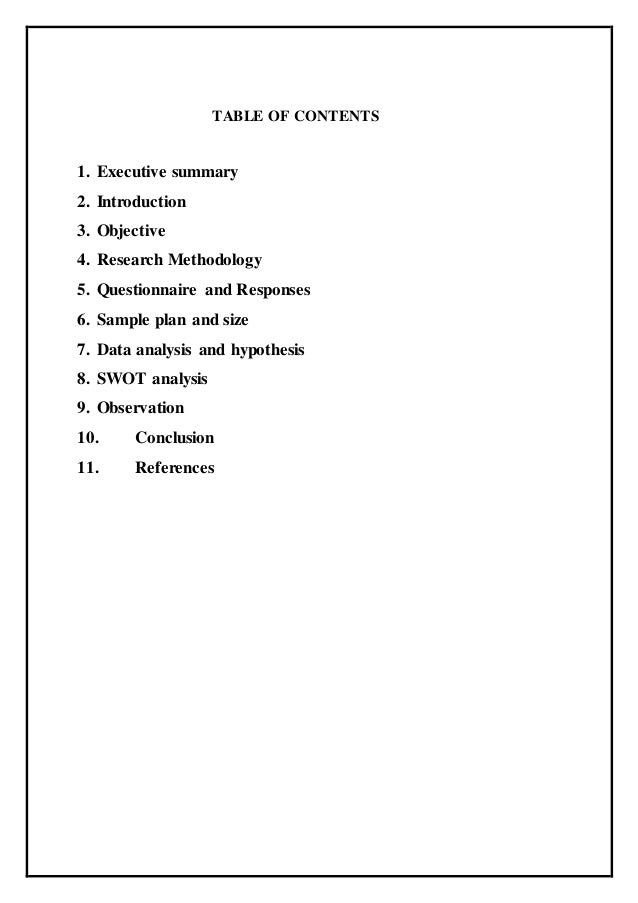 research reports examples