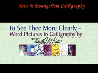 Arts in Evangelism Calligraphy 