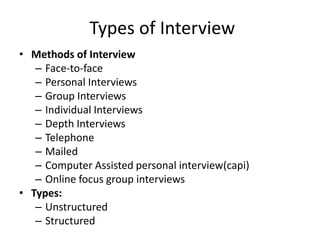 business research method chp 7] | PPTX