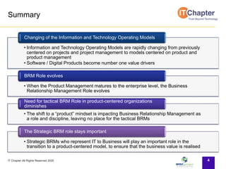 Where will BRM find themselves in Product Centric Organizations in the ...