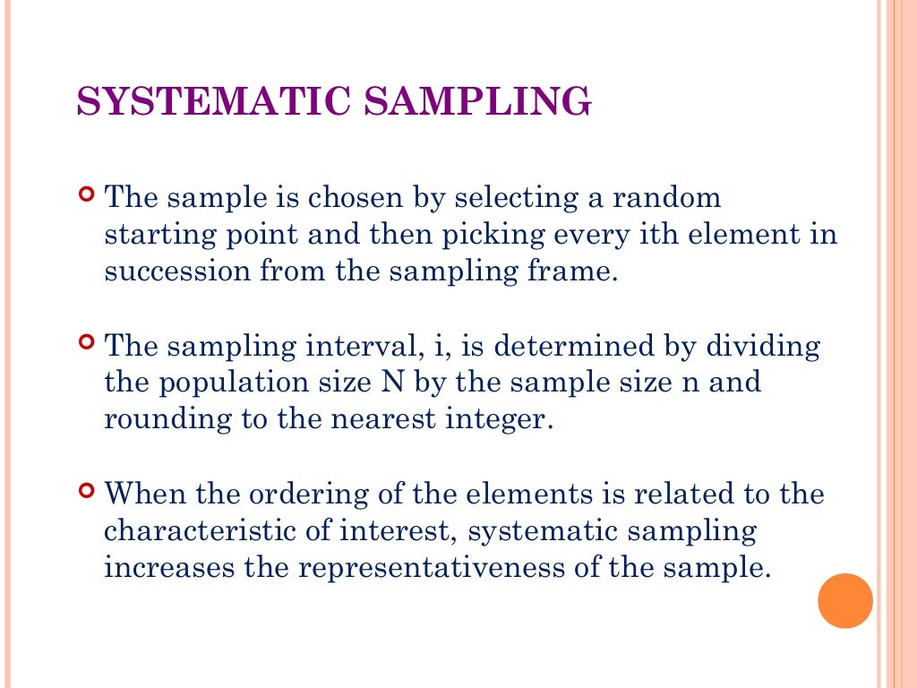 Brm sampling techniques