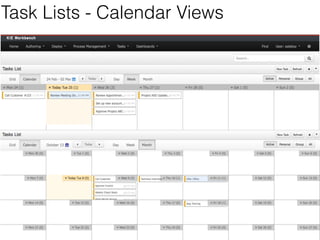Human Tasks - List View 
 