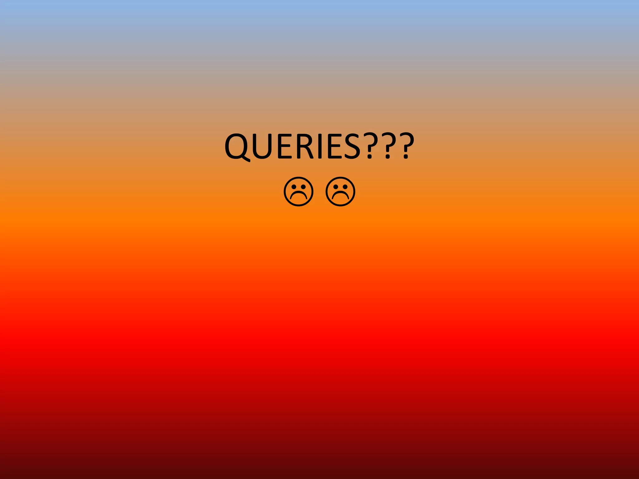 QUERIES???
 
 