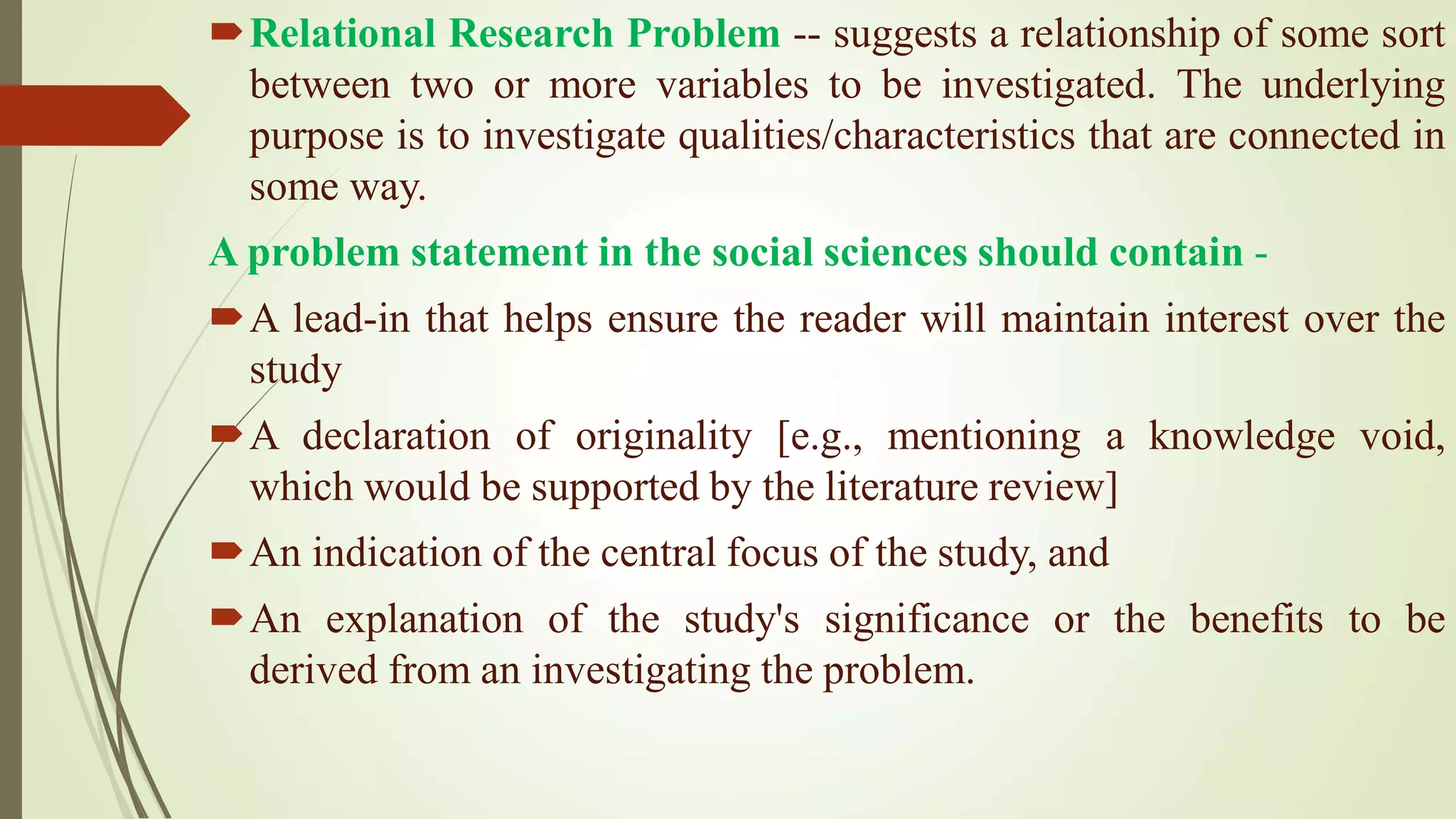 Business Research Methods - Identification of Research Problem ...