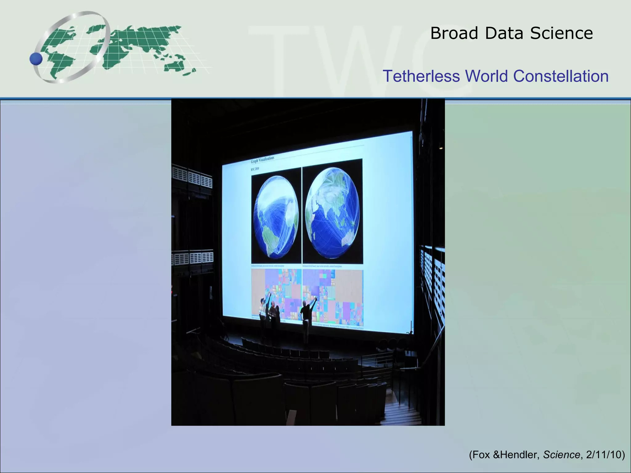 Broad Data Science (Fox &Hendler,  Science , 2/11/10) 