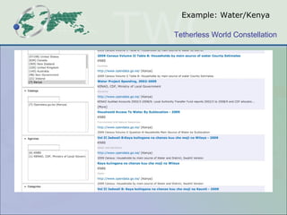 Example: Water/Kenya

Tetherless World Constellation
 